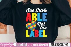 See The Able Not The Label SVG Product Image 1