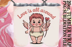 Dreamy escapes 20oz tumbler wrap, Cupid Product Image 1