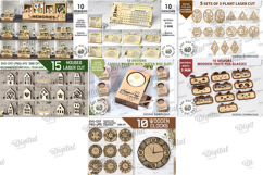 3D Present Mega Bundle Lasercut. Gift holder box. Home decor Product Image 8