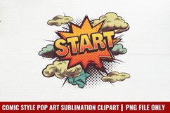 Comic Style Pop Art Sublimation Clipart PNG Product Image 1