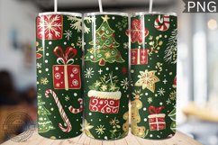 Christmas Tree Tumbler Wrap -High Quality 300 Dpi Product Image 1