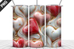 Valentines Love Skinny Tumbler PNG Wrap| Valentines Tumbler Product Image 3