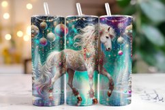 Christmas Horse Tumbler Wrap | Sublimation | Tumblers Product Image 1
