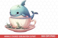Animals Stacked Sublimation Clipart Product Image 1