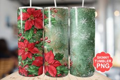 Christmas Flowers Tumbler | Christmas Tumbler Wrap Product Image 1