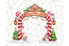 Peppermint Candy Cane Clipart PNG, Christmas Sweet Street Product Image 2