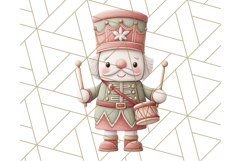 Nutcracker Clipart, Festive Holiday Toy Soldier PNG Art Product Image 2