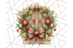 Cozy Christmas Clipart, Santa and Friends PNG Graphics Product Image 2