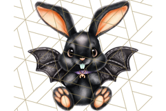 Halloween Bunny Clipart, Cute Bunnies in Costumes PNG Product Image 2