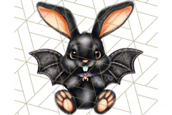 Halloween Bunny Clipart, Cute Bunnies in Costumes PNG Product Image 2