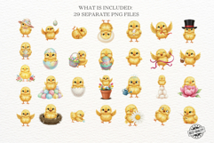 Cute Easter Chick Clipart Product Image 3