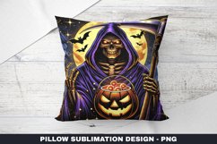 Halloween Grim Reaper Pillow Case Sublimation | Pillow Cover Product Image 1