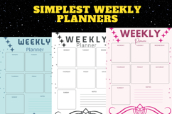 best simplest weekly planner freebie 30,free Weekly planners Product Image 2