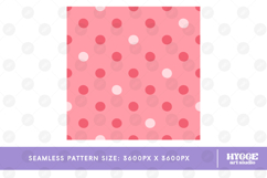 Coquette Easter Polka Dot Seamless Pattern Surface PNG DTF Product Image 2