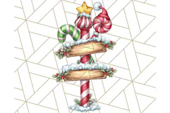 Christmas North Pole Village PNG Clipart, Cute Holiday Art Product Image 2