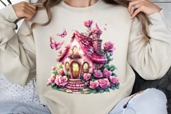 Valentines Day Fairy Houses Clipart PNG Product Image 1