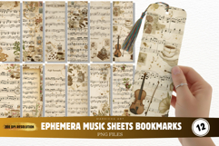Ephemera Music Sheets Bookmarks Product Image 1