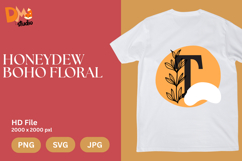 Honeydew Boho Floral Monogram Product Image 1