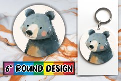 Sublime Round Ornament Sublimation Product Image 1