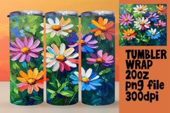 Exquisite Oil Flower Tumbler Wrap for Sublimation Product Image 1