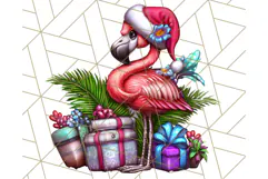 Summer Christmas Clipart PNG, Tropical Holiday Art Clip Art Product Image 2