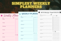 best simplest weekly planner freebie 49,free Weekly planners Product Image 1