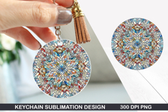 Christmas Keychain Sublimation - Christmas Keychain PNG Product Image 1