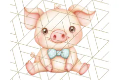 Pastel Farm Nursery PNG Clipart, Baby Animals And Elements Product Image 2