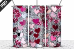 Red Plaid Tumbler Design | Valentine's Day Tumbler Wrap Product Image 5
