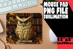 Owl Sublimation Mouse PaWhimsical Mousepad Patterns Product Image 1