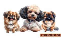 Watercolor Dog Breed Clipart , PNG Product Image 1