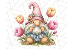 Summer Garden Gnomes Clipart PNG, Summer Country Gnomes Png Product Image 2