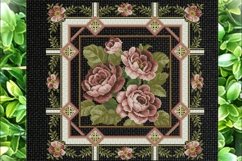 Vintage Cross Stitch Scheme Vintage roses Product Image 1