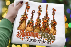 Autumn Magic Lives Here Whimsical Fall Broomstick Product Image 3