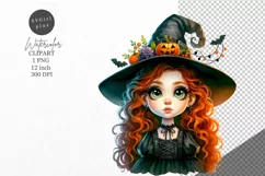 Halloween clipart, Witch clipart, Autumn clipart Product Image 1