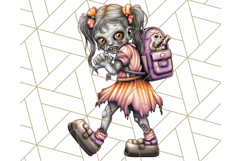 Bold Zombie Clipart PNG, Creepy Halloween Clip Art Product Image 2