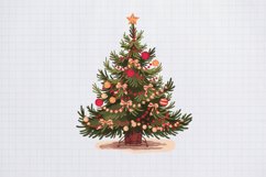 Victorian Christmas Sublimation Clipart PNG Product Image 1