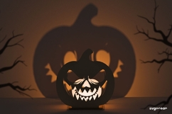 Halloween Shadow Candle Holders Bundle | Laser Cut | SVG Product Image 8