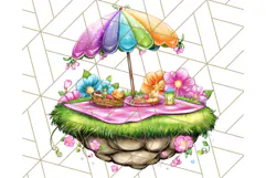 Bright Floating Island PNG Clipart for Fantasy Worlds & Maps Product Image 2