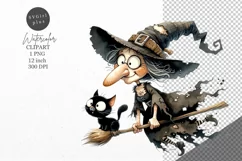 Halloween clipart, Witch clipart, Autumn clipart Product Image 1