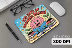100 days of school Mouse Pad, Teacher PNG Sublimation Design Product Image 1