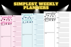 best simplest weekly planner freebie 40,free Weekly planners Product Image 2