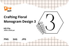 Crafting Floral Monogram Design Product Image 1