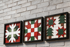 Christmas Quilt Block LaserCut Patterns Wood Wall Art Bundle Product Image 9
