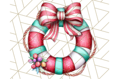 Christmas Penguins The Beach Clipart PNG, Tropical Holiday Product Image 2