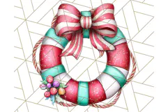 Christmas Penguins The Beach Clipart PNG, Tropical Holiday Product Image 2