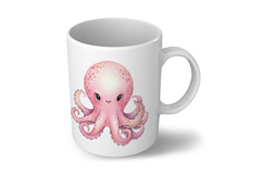 Cute Octopus Marine Animal Pink Tentacles Ocean PNG Summer Product Image 6