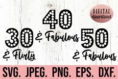 30th 40th 50th 60th Birthday Bundle SVG Hello 30 40 50 60 Product Image 1