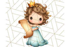 Princess Clipart PNG, Cute Royal Girl Clip Art Product Image 2