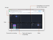Simple Budget Tracker, Monthly Budget Tracker google sheets Product Image 5